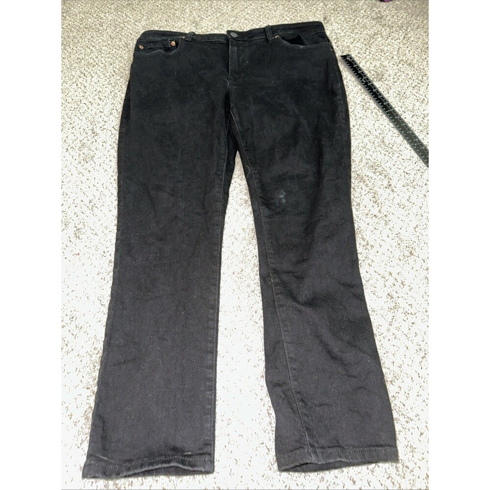 American Eagle Men's Black Jeans Skinny Straight Size 38X30 Airflex+. Grunge